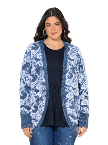 Ulla Popken Strickjacke in atlantikblau