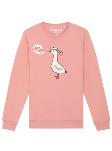 wat? Apparel Sweatshirt Moin Seagull in Canyon Pink