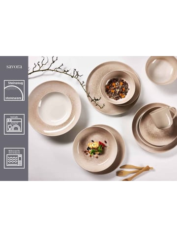 Ritzenhoff & Breker 8-tlg. Pizza- und Pasta-Set Savora in Braun – in braun