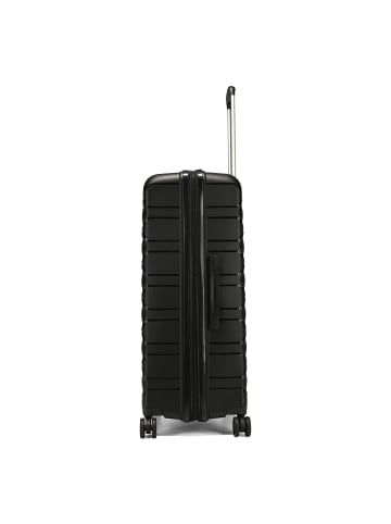 D&N Travel Line 4700 4 Rollen Trolley 78 cm mit Dehnfalte in black