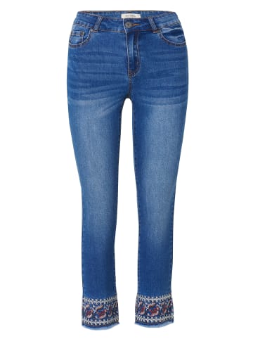 KOROSHI Slim-jeans lang. in blau