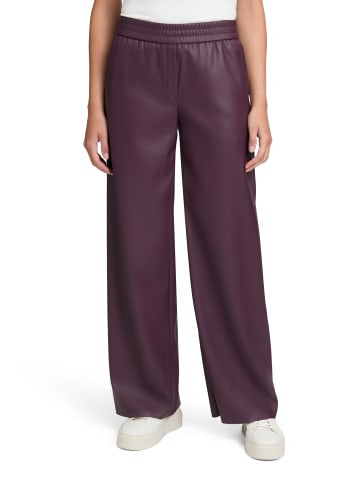 BETTY & CO Schlupfhose mit weitem Bein in Dark Aubergine
