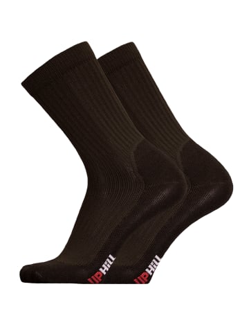 UphillSport Walking-Socken 'WINTER XC' 2er Pack in Black/black