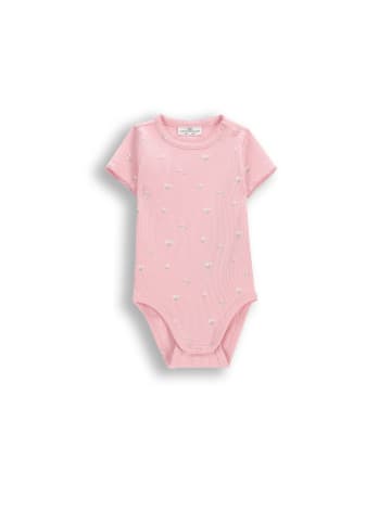 Coccodrillo Geripptes body mit kurzen ärmeln in gedämpftes Rosa