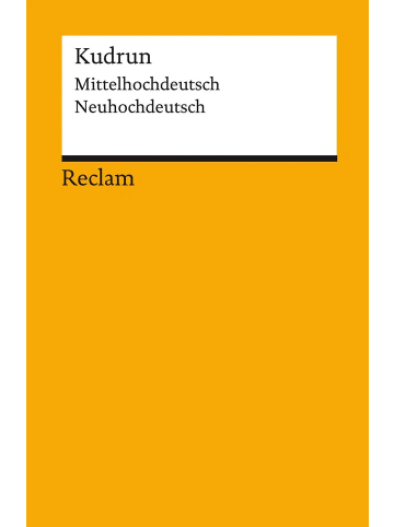 Reclam Verlag Kudrun | Mittelhochdeutsch / Neuhochdeutsch