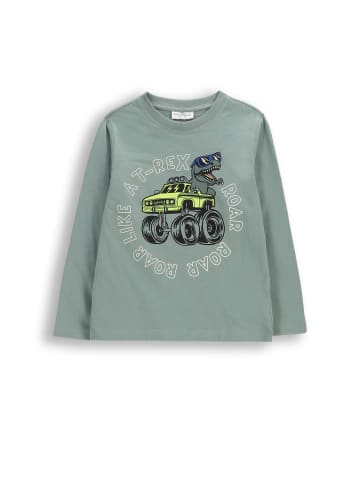 Coccodrillo Langärmliges Baumwollshirt in grün