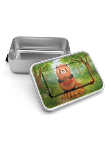 Mr. & Mrs. Panda Snackbox Roter Panda Design ohne Spruch in Weiß