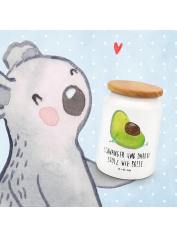 Mr. & Mrs. Panda zuckerdose Avocado Schwangerschaft mit Spruch in Weiß