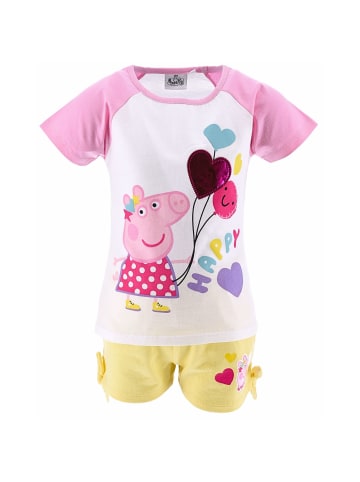 Peppa Pig 2tlg. Outfit T-Shirt & Shorts Peppa Pig in Gelb