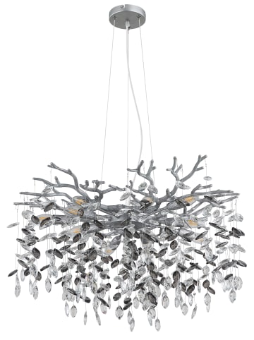 Globo lighting Luster "QUEENA" in silver