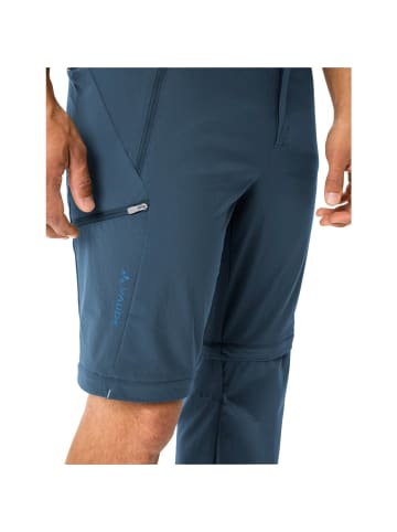 Vaude Wanderhose FARLEY STRETCH T-ZIP III in Blau