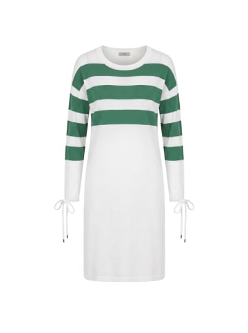 Malo Weiß Baumwolle Damen Kleid