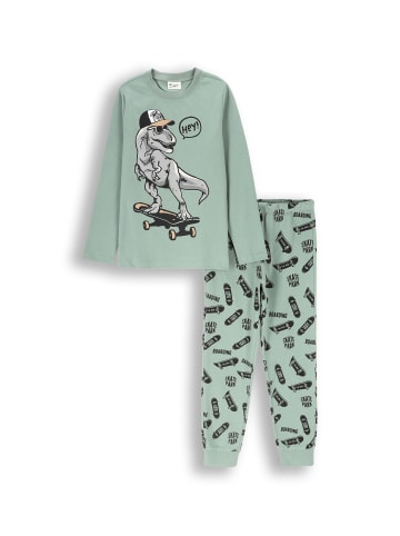 Coccodrillo Pyjama für Jungen in grün