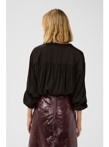 PART TWO Kurzarm-Bluse NatalesPW Oversize fit in Ganache