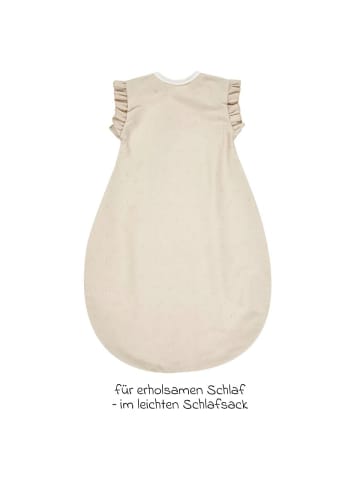 Alvi Kugelschlafsack Mäxchen Light - Volant - in beige