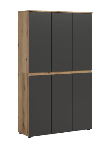 ebuy24 Kleiderschrank Scarpa Anthrazit 105 x 37 cm