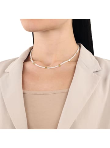 Amor Kette mit Anhänger Edelstahl, IP gold in Gold