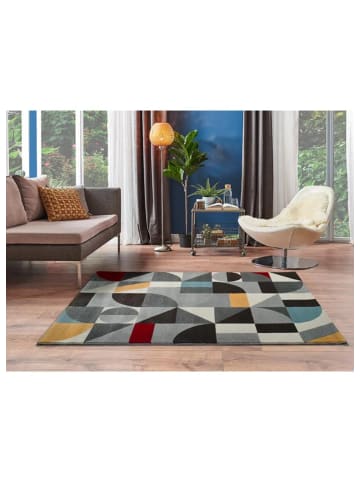 Atticgo Kurzflor-Teppich DELTA in mehrfarbig