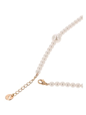 IZIA Women Necklace in Rose Gold White