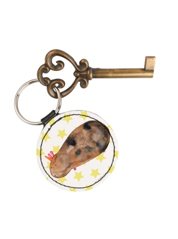 Mr. & Mrs. Panda Anhänger Einhorn Meerschweinchen ohne Spruch in Weiß