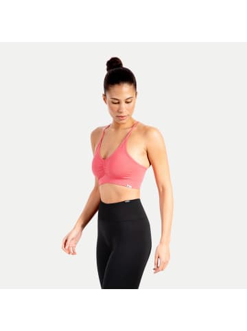 SMILODOX Sport BH Solid Scrunch in Rosa