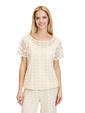CARTOON Spitzenshirt mit überschnittenen Ärmeln in Eggnog