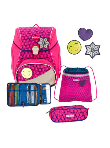 Scout Grundschulranzen ALPHA Set Neon Safety Pink Glow 5-tlg. in pink