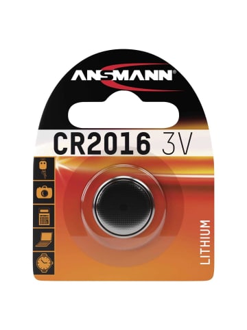 ANSMANN Batterie CR2016 in Schwarz