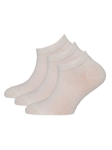 ewers 3er-Set Sneaker Socken Uni in weiß