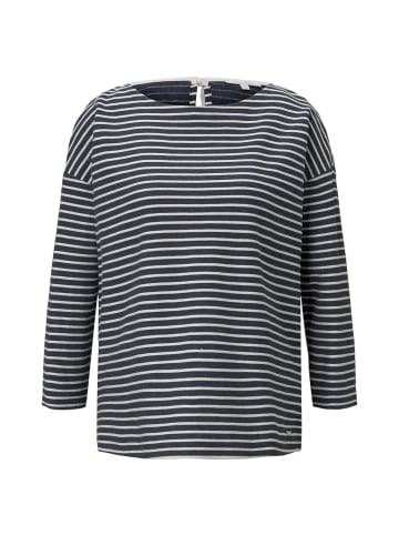 TOM TAILOR Denim Langarmshirt STRUCTURE STRIPED in Mehrfarbig