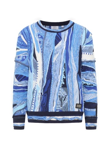 Carlo Colucci Strickpullover Dondi in Blau