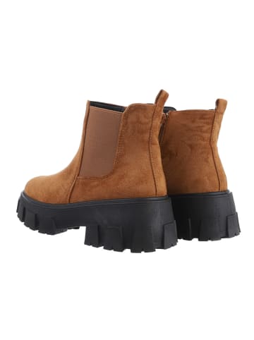 Ital-Design Stiefelette in Camel