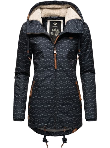 ragwear Winterjacke Zuzka Winter in Navy Zig Zag21