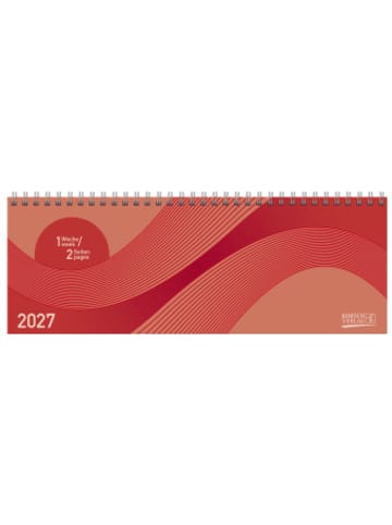 Korsch Kalender - Tischkalender quer Professional Colourlux 2027 rot