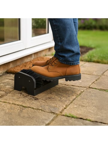 relaxdays Schuhabstreifer in Schwarz