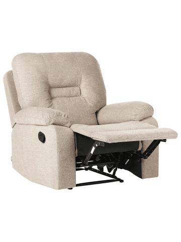 Beliani Sessel BERGEN in Beige - (W) 85 x (H) 101 x (L) 74 cm