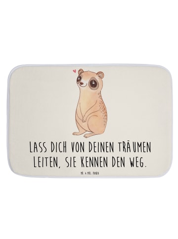Mr. & Mrs. Panda Badematte Plumplori Glücklich mit Spruch in Weiß