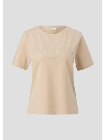 s.Oliver BLACK LABEL T-Shirt kurzarm in Beige