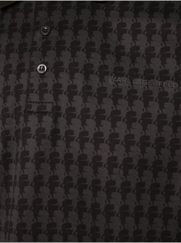 Karl Lagerfeld Poloshirt in schwarz anthrazit