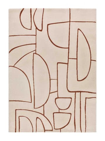Atticgo Kurzflor-Teppich BERUTI in beige / kupfer