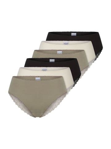 Schiesser Slip Modern Multi in creme,grün,schwarz
