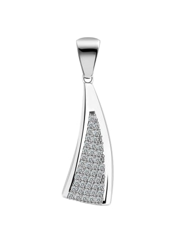 Adeliás Damen Anhänger aus 925 Silber mit Zirkonia in silber