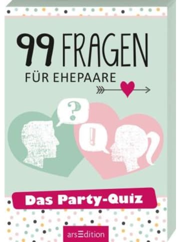 ars edition Spiel - 99 Fragen für Ehepaare