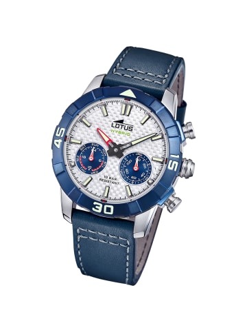 Lotus Chronograph-Armbanduhr Lotus Classic blau groß (ca. 45mm)