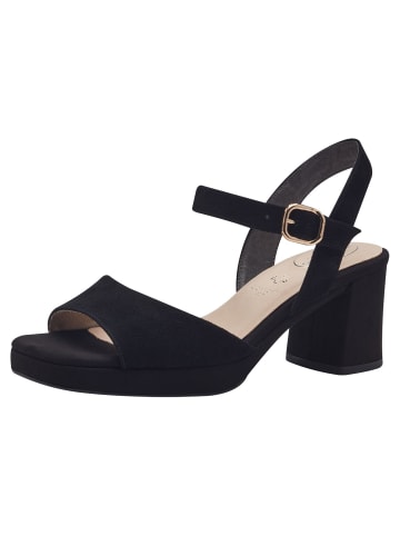Tamaris WIDE FIT Sandalette in BLACK SUEDE