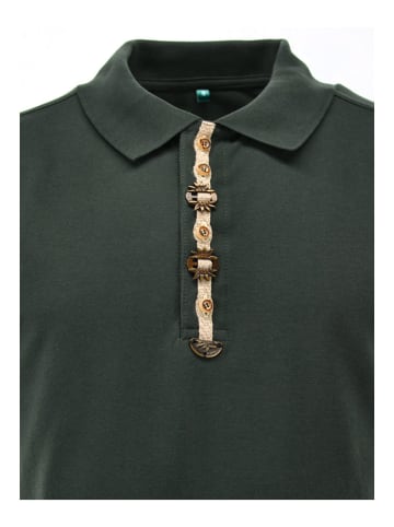 OS-Trachten Poloshirt Tivaros in dunkelgrün