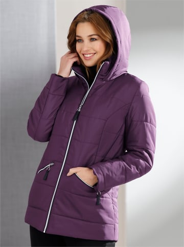Sieh an! Steppjacke in aubergine