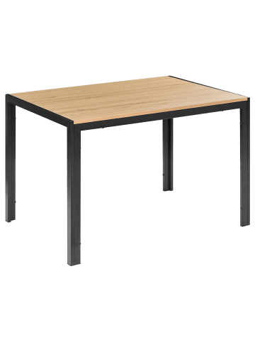 Beliani Esszimmertisch MANN in Braun/Schwarz - (W) 70 x (H) 75 x (L) 120 cm