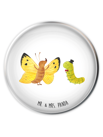 Mr. & Mrs. Panda waschbeckenstöpsel Raupe Schmetterling ohne Spruch in Weiß