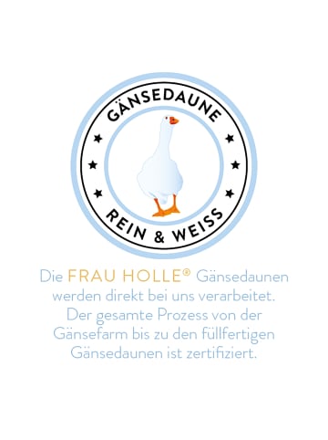 Frau Holle  Prima Winterbettdecke - 100% Gänsedaunen in Weiß